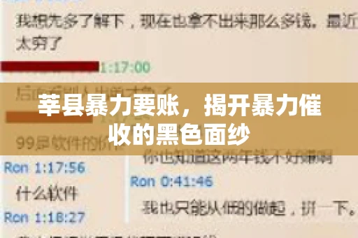 莘县暴力要账,揭开暴力催收的黑色面纱 莘县暴力要账,揭开暴力催收的黑色面纱