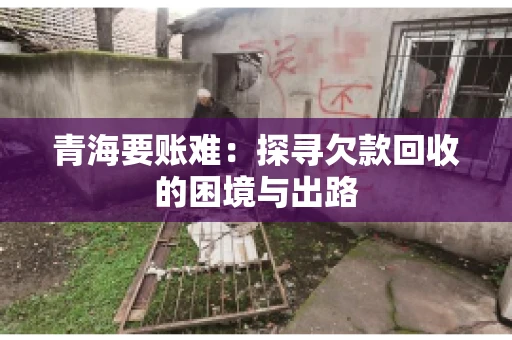 青海要账难:探寻欠款回收的困境与出路 青海要账难:探寻欠款回收的困境与出路