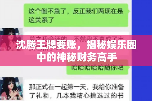 沈腾王牌要账,揭秘娱乐圈中的神秘财务高手 沈腾王牌要账,揭秘娱乐圈中的神秘财务高手