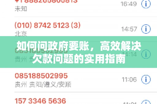 如何问政府要账，高效解决欠款问题的实用指南